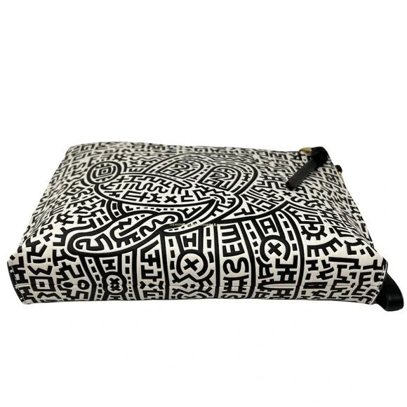 Coach Disney Mickey Mouse X Keith Haring CollabBlack & White Academy Pouch
